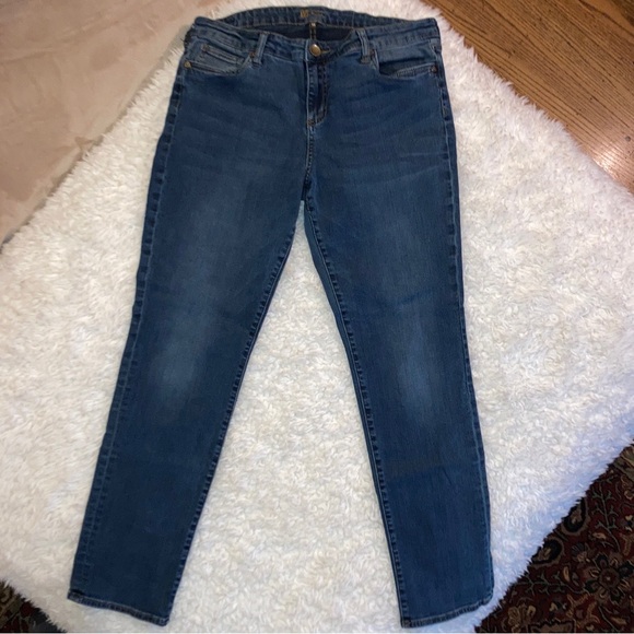 euc KUT from the Kloth STRAIGHT LEG Jeans sz Women's sz 14 - Picture 3 of 16